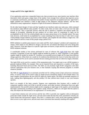 Scripts and PX's Agile PLM