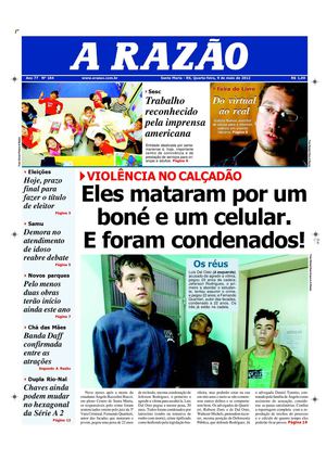 Jornal A Razão Santa Maria - 09052012