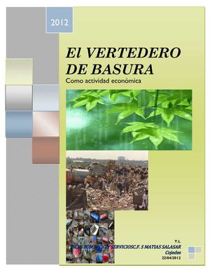 EL VERTEDERO DE BASURA COMO ACTIVIDAD ECONÓMICA