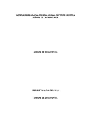MANUAL DE CONVIVENCIA  DE LA ESCUELA NORMAL SUPERIOR NUESTRA SEÑORA DE LA CANDELARIA