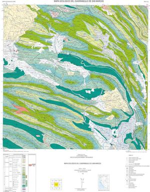 Mapa Geológico del Cuadrángulo San Marcos (15-g)