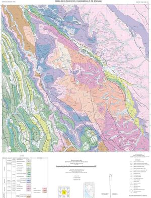 Mapa Geológico del Cuadrángulo Bolívar (15-h)