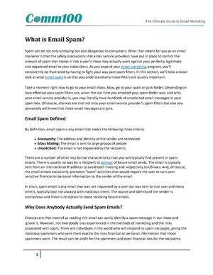 What is Email Spam