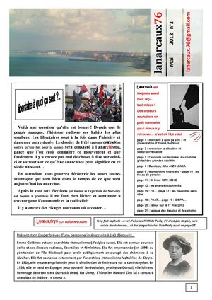 anarcaux numéro 3 mai 2012