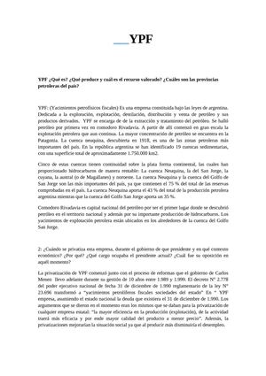 lectura sobre YPF