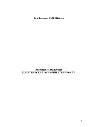 ЭТНОПОЛИТОЛОГИЯ - ПОЛИТИЧЕСКИЕ ФУНКЦИИ ЭТНИЧНОСТИ