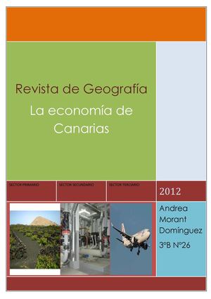 La economía de Canarias