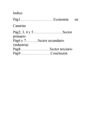 La economía en Canarias