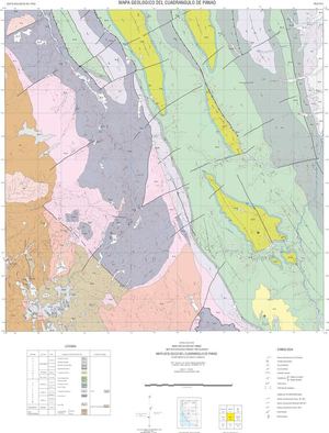 Mapa Geológico del Cuadrángulo Panao (20-l)