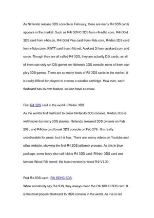 How Many R4 3ds Card In The Market