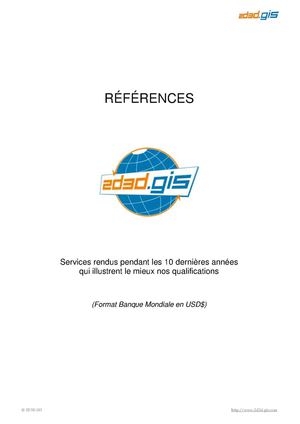 Références SIG de la société 2D3D.GIS