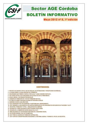 Boletín Sector AGE Córdoba, nº 8, mayo 1ª edición