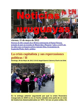 Noticias Uruguayas viernes 11 de mayo 2012