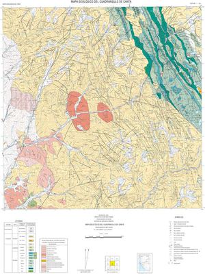 Mapa Geológico del Cuadrángulo Canta (23-j)