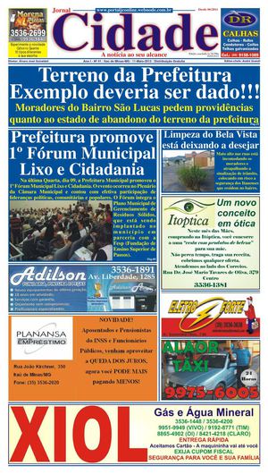 Jornal Cidade de Itaú de Minas - Edição nº 41 de 11/05/2012