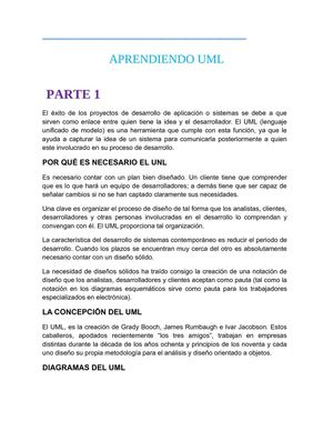 APRENDIENDO UML