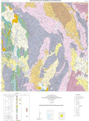 Mapa Geológico del Cuadrángulo Huancavelica (26-n)