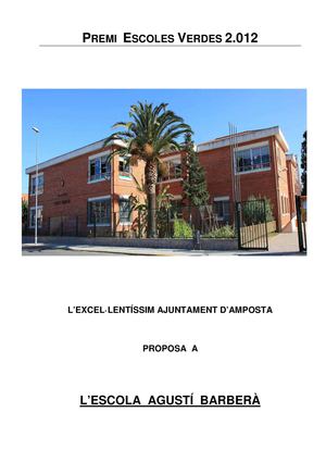 Premi E.V.2012 Agustí Barberà