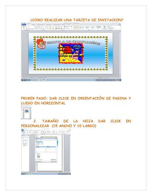 MANUAL DE COMO REALIZAR UNA TARJETA DE INVITACION