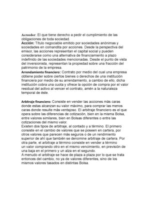 Diccionario Financiero