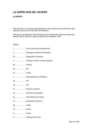 La super guia del hacker