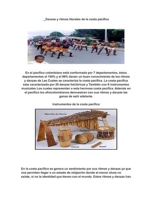 danzas y ritmos de la costa pacifica.