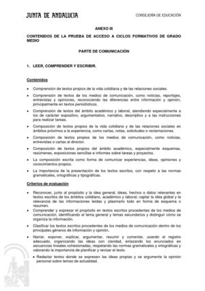 CONTENIDOS PRUEBAS DE ACCESO GRADO MEDIO