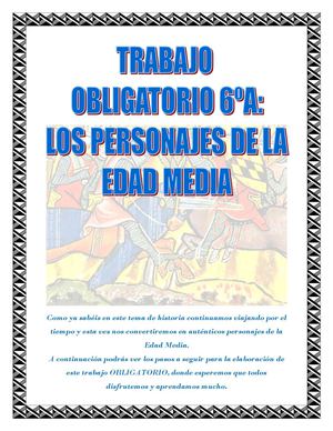 TRABAJO DE PERSONAJES DE LA EDAD MEDIA