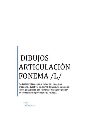 ARTICULACIÓN FONEMA L