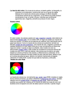 La teoría del color