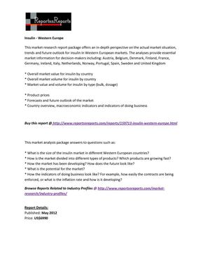 Western European Insulin Market