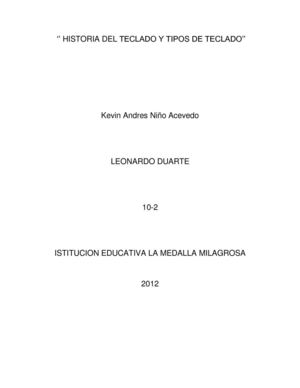 Historia Del Teclado