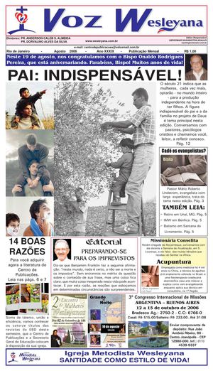 VOZ WESLEYANA AGOSTO DE 2006