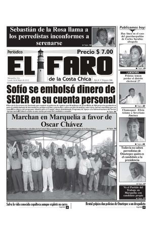 Lunes 14 de Mayo de 2012