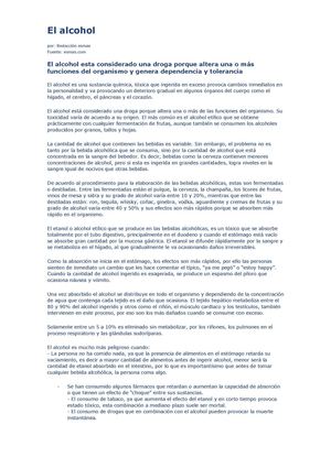 El alcohol