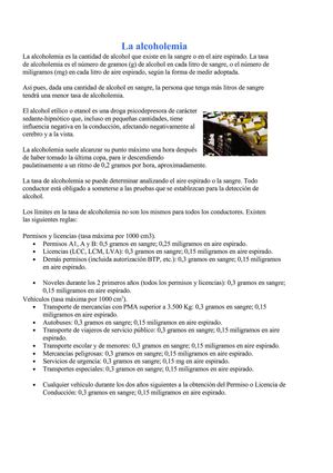 La alcoholemia