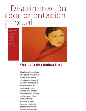 Discriminacion orientacion