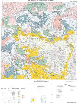 Mapa Geológico del Cuadrángulo Antabamba (29-q)