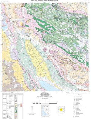 Mapa Geológico del Cuadrángulo Sicuani (29-t)