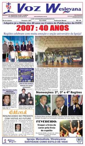 VOZ WESLEYANA FEVEREIRO DE 2007