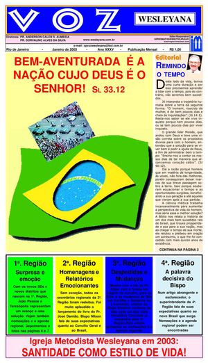 VOZ WESLEYANA JANEIRO DE 2003