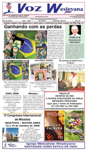VOZ WESLEYANA JULHO DE 2006