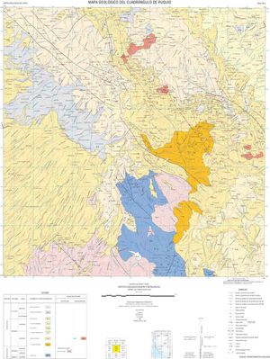 Mapa Geológico del Cuadrángulo Puquio (30-ñ)