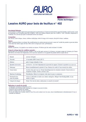 Lessive pour bois de feuillus AURO 402