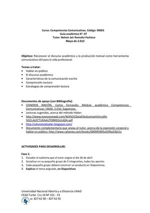 7ma. GUÍA ACADÉMICA- TRABAJO COLABORATIVO 2.  2012 l