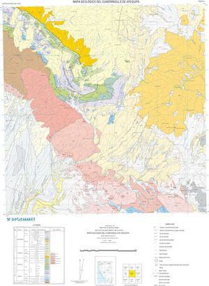 Mapa Geológico del Cuadrángulo Arequipa (33-s)