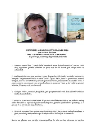 Entrevista a Antonio Gómez Rufo