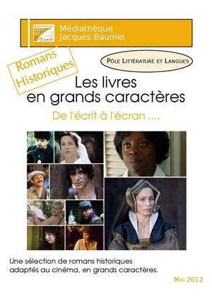 De l'écrit à l'écran : Romans historiques