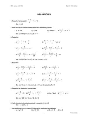 inecuaciones