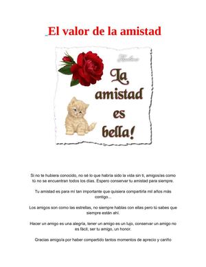 una verdadera amixtad